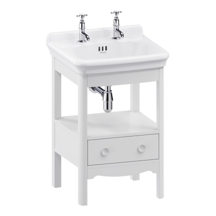 Burlington Guild 560mm Varley White Furniture Wash Stand & Basin